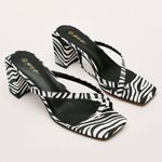 Nasty Gal Zebra Block Heels Photo 0