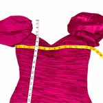 Vintage Cocktail Dress XS 80s Semi Formal Holiday Party Jewel Puff Sleeve RARE Pink Photo 11