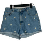 Harper Heritage  Daisy Embroidered Denim Shorts Size 29 Photo 0