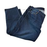 Old Navy NWT  Size 26 Short Mid Rise Power Slim Straight‎ Dark Wash Jeans Plus Photo 3