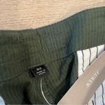 J.Crew NWT  Women’s Army Green Seersucker Belted Straight Leg Pant Size 32 Photo 2