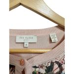 Ted Baker  London Karlia blossom jacquard Pink Floral Cardigan Sweater Size 4 Photo 2