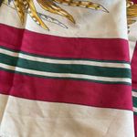 Vintage Hat Printed Scarf Italy Silk Betmar Classy Feathers Retro Gatsby Red Photo 12