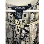 CHAPS  Women Blouse 3/4 BELL SLEEVE CRINKLE TOP SPRING NAVY‎ Small Photo 2