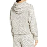 Sweaty Betty Essentials Light Gray Zebra Print Hoodie Size M NWT Photo 1