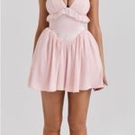 House Of CB  ‘Amaris’ Ballerina Pink‎ Baby Doll Mini Dress NWOT Size M Photo 0