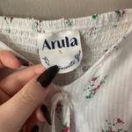 Arula White and Pink Floral Baby Doll Milk Maid Dress Size XL NWT Photo 1