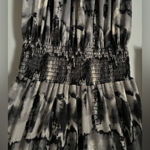 Ariella  Black and Gray Long Sleeve Dress Photo 3