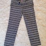 Lilly Pulitzer Worthy Cropped Pant | Size 4 | Link Jacquard Navy Print Photo 0