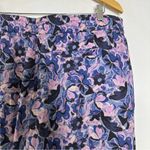Marine layer  Allison Trouser Wide Leg in Violet Watercolor Size XL Photo 6