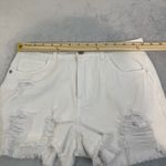 Chelsea and Violet C & V shorts womens size 28 white denim distressed festival Photo 4