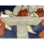 Banana Republic  Floral Short Sleeve Top Red Casual V-neck Size S Photo 2