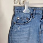 Nobody denim light wash denim skirt with fringed hem size 26 Photo 3