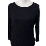 Vince Boat Neck Dolman Long Sleeve Top Black Essentials Women’s Size Small S Photo 0