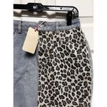 Entro NWT Blue Jean women's Size S 28 mini Skirt Cheetah New With Tags CMC-C Photo 2