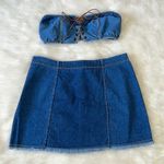 Victoria's Secret Y2K Victoria’s Secret Denim Skirt Set Photo 5