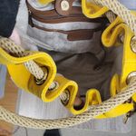 Michael Kors Canvas Bag with Rope Handles Yellow Photo 14