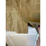 Baccini  Womens Faux Leather Jacket Camel Brown Size M Button Front Long Sleeve Photo 4