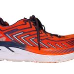 Hoka One One Women's Vibrant Orange and Navy Athletic Shoes Size 9.5 Photo 0