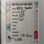 RDI  Sweater Womens Extra Large Green Brown V‎ Neck Elbow Pads Photo 10