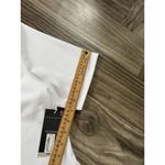 Worthington Women Top OX White Crop Cutout Twist Fitted Short Sleeve Photo 7