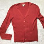 Tommy Bahama Vintage Silk Blend Long Sleeve Ribbed Cardigan Floral Buttons M Photo 8