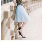 Space 46 Dove Gray & Pink 4 layer Tulle Skirt The Wendy Skirt Lined Size Small Photo 6