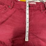 Free People  Burgundy Cut Off Jean Shorts EUC Size 29 Photo 2