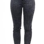 Red Fox NWT  High Waist Acid Wash Skinny Jeans, Black, Size 7 Photo 0