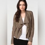 Vince leather open cardigan jacket Photo 19