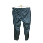 Eileen Fisher Black Pull On Coated Organic Cotton Leggings Size XL Photo 4