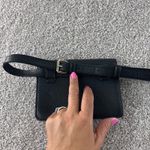 DKNY  New York Black Belt‎ Bag Crossbody Clutch Small Purse Minimalist Concert Photo 2