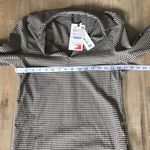 ZARA  Women's Black/White Check Long Sleeve Mini Dress V-Neck  Pockets Size XS Photo 4