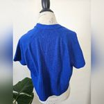 Cropped Knit Sweater Shrug Blue sz L Size L Photo 2