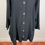 ASOS  Black Long Sleeve Shirt Dress Photo 3