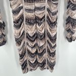 Torn By Ronny Kobo Dress Size Medium Bodycon Ruched Mini Long Sleeve Reptile Photo 9