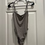 SKIMS  COTTON LOGO BODYSUIT SMOKE 3X NWT Photo 3