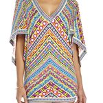 Trina Turk  Peruvian Stripe Kimono Swimsuit batwing spring Cover-Up Dress small Photo 0