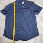 Faded Glory Vintage Denim Button Down Shirt Womens Medium  Top 90s Y2K Blouse Photo 5