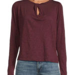 joe's jeans Joe’s‎ Jeans Twist Neck Long Sleeve Top Vineyard Wine Red M Photo 0