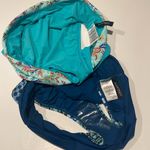 Ellen Tracy 🇺🇸 NWOT blue boho swim trunk bikini bottoms bathing suit size 10 Photo 1