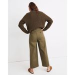 Madewell Black Pleated Wide Leg Linen Blend Pants Size 4P NWT Photo 2