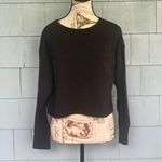 Olivia Rae Crop Black Pocket Tee Photo 1