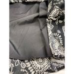 Coldwater Creek Black Abstract Flowy Cotton Maxi Skirt Sz L Cottagecore Prairie Photo 3