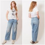 💕MOTHER SUPERIOR💕 The Stud Finder Flood Jeans ~ Ivy League Cowboy 28 NWT Blue Photo 7