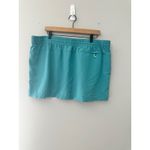 L.L.Bean ‎ Skort Women's XL Turquoise Blue Outdoor Pull On Elastic Waist Photo 6