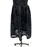 Kurt Lyle Malia Dress Black Lace Puff Sleeve Button Front Size Small Photo 10