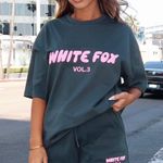 White Fox Boutique t shirt and shorts set Photo 0
