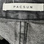 PacSun Ultra High Rise Vintage Shorts Womens 28 Washed Black Button Fly Festival Photo 6