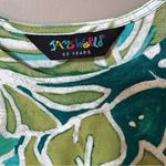 Jams World  Hattie Dress Garden Isle Print tiered rayon short sleeve dress XXL 2X Photo 3